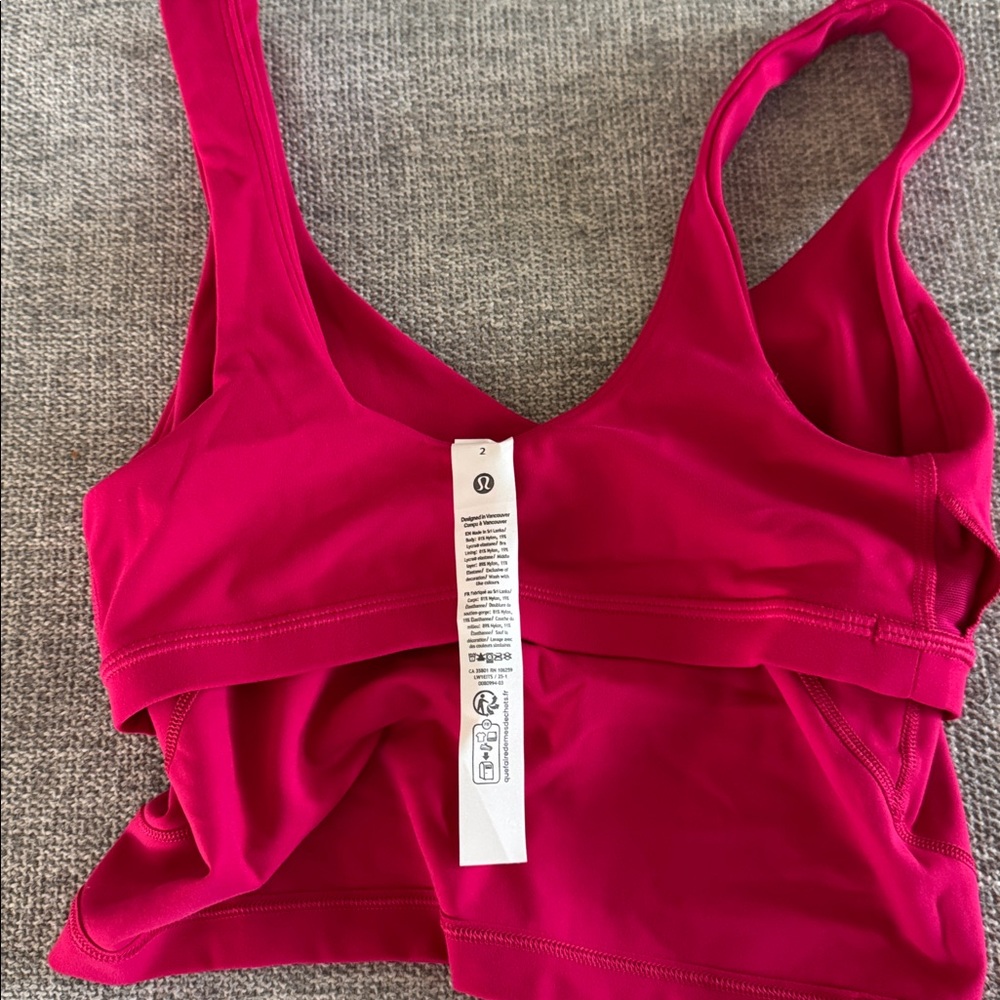NWT. Lululemon Magenta Pink Align Tank Size 2 - Picture 5 of 8